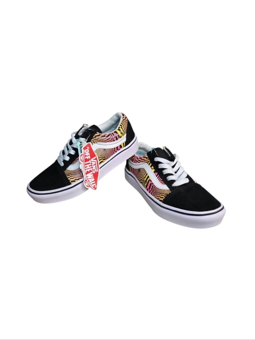 Vans Old Skool ComfyCush Gradient Skate Shoes in Multicolors w/ Black, Size 2.5